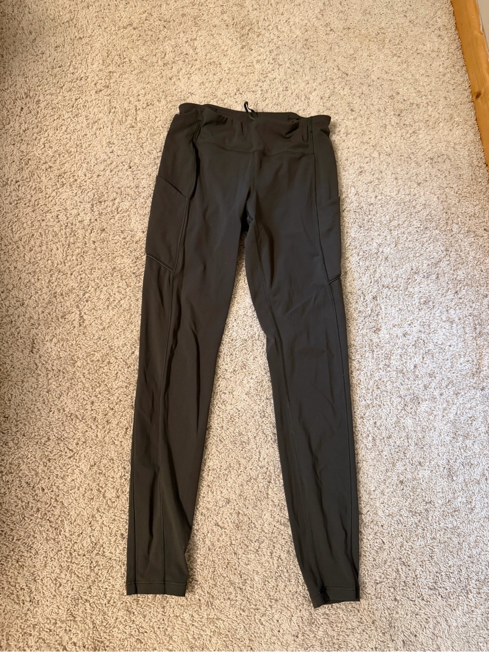 Dark green olive lululemon leggings